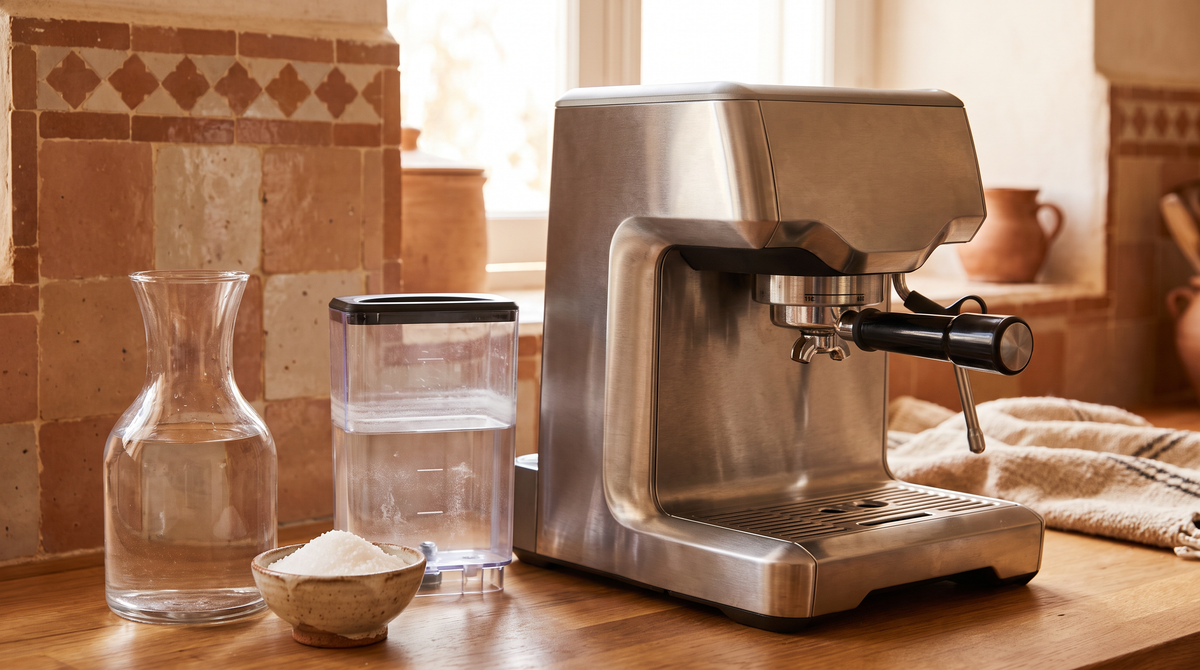Détartrage d'une machine à café : fréquence, méthode et eau calcaire