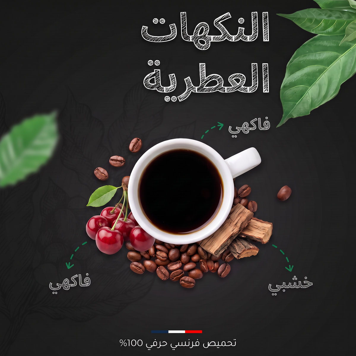 النكهات العطرية لقهوة برازيل سانتوس